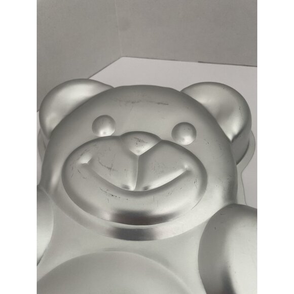 *VINTAGE* 1982 WILTON HUGGABLE TEDDY BEAR CAKE PAN #502-3754 Aluminum 13" - Picture 4 of 9